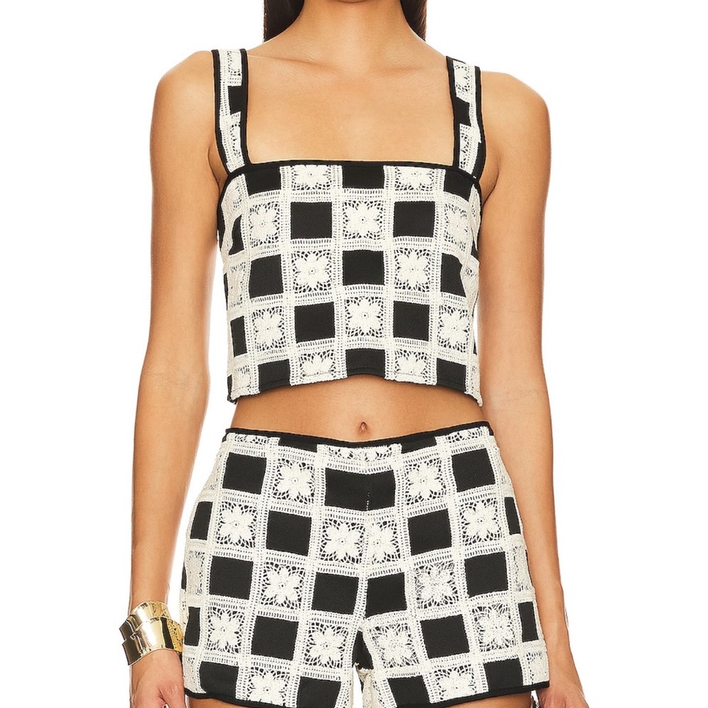 Tularosa Black and White Crochet Set